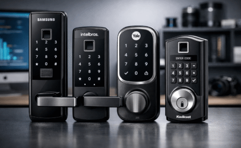 comparação entre diferentes modelos de fechaduras digitais biométricas