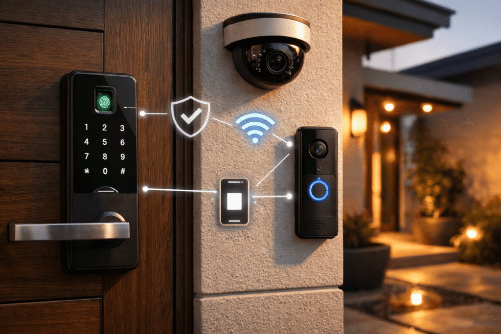 controle de fechadura digital inteligente através de aplicativo no celular