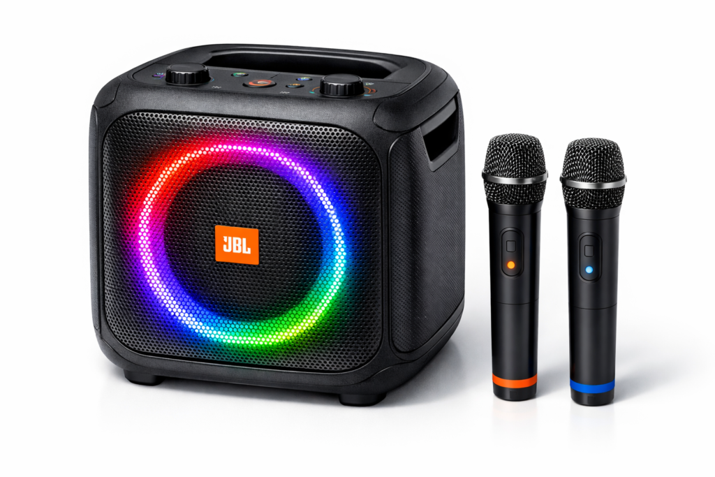 Caixa de Som JBL Amplificada PartyBox Encore 2 Microfones