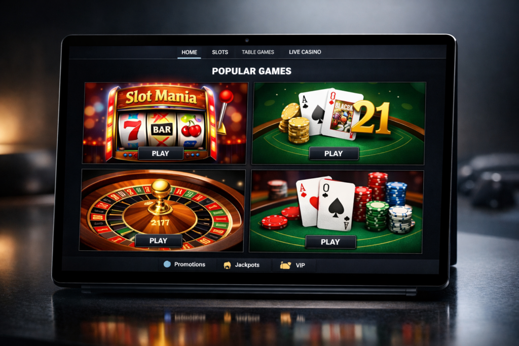 slots blackjack roleta e poker em cassino online