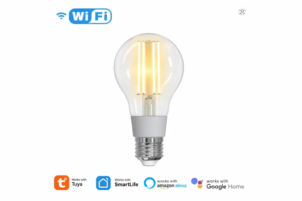 Lâmpada de Filamento Inteligente WiFi E27 Compatível com Alexa